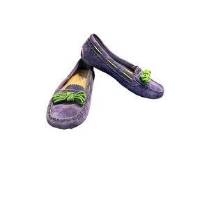 UGG Australia 1003739 Meena Driving Moccasins Blue Slip On Shoes Women's 6